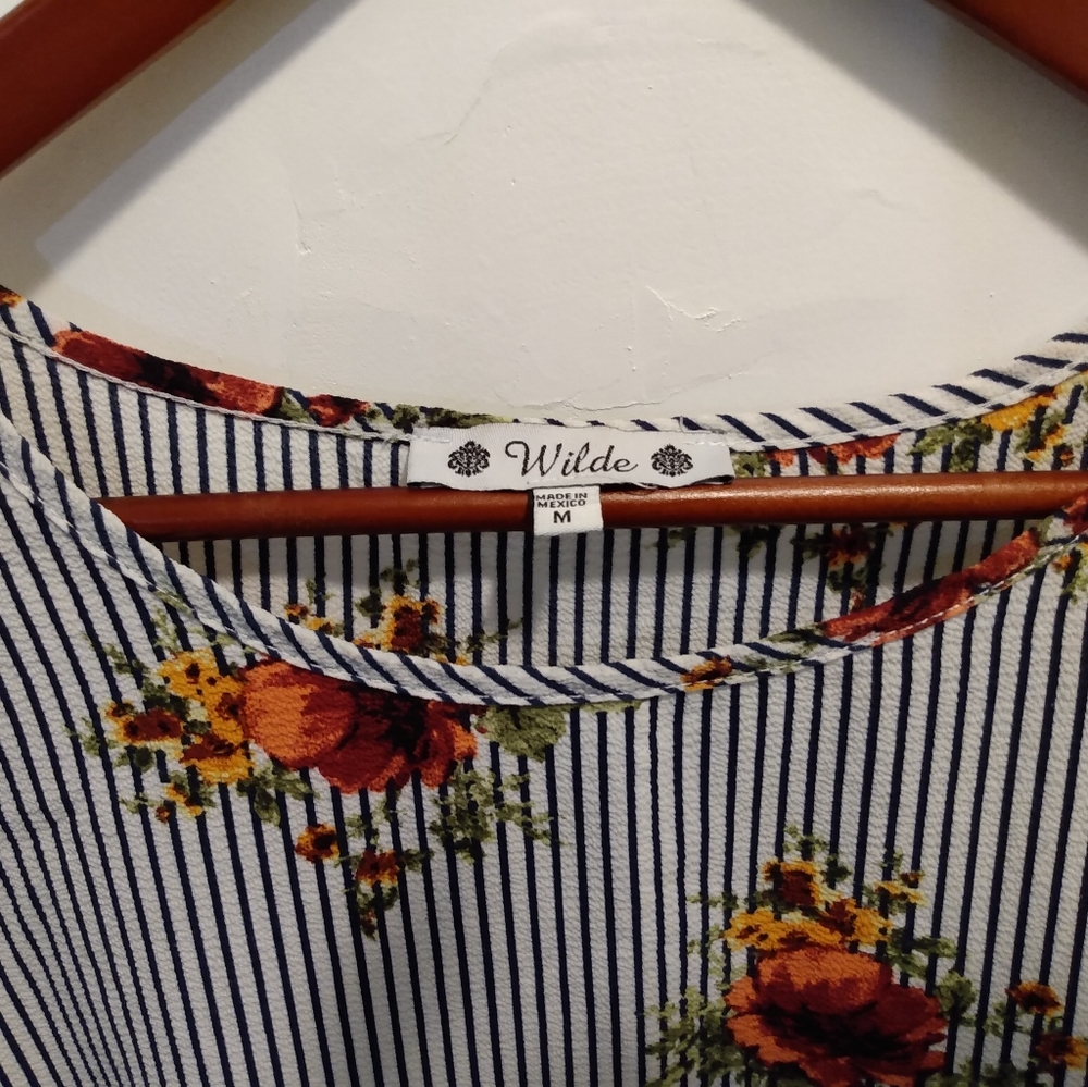 Wilde striped floral shirt